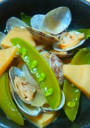 春野菜とあさりの黒酢煮-レシピのメイン写真