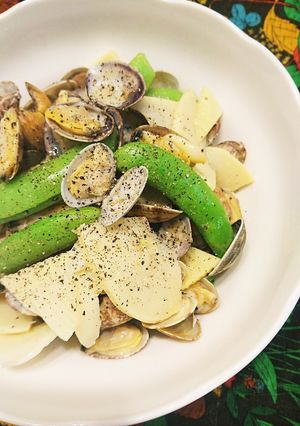 タケノコとあさりのさっと炒め～春の薫り-レシピのメイン写真