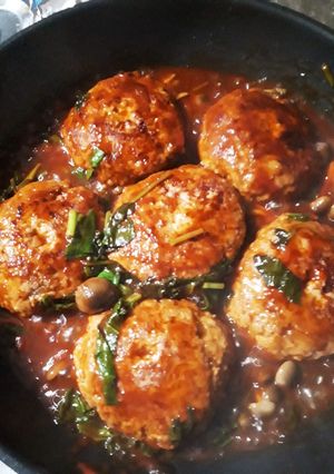 煮込みハンバーグ-レシピのメイン写真