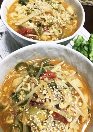 野菜さっぱり辛ラーメン-レシピのメイン写真