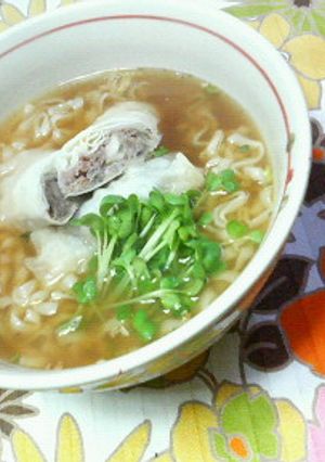 ２度美味しい✿蒸し春巻きで❀艶うどん✿-レシピのメイン写真