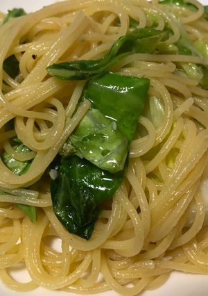 簡単春きゃべつのペペロンチーノ-レシピのメイン写真