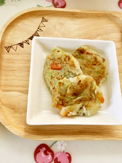 幼児食◇じゃがいもとしらすと野菜のおやき-レシピのメイン写真