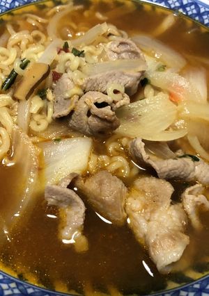 豚肉と玉ねぎのラーメン-レシピのメイン写真