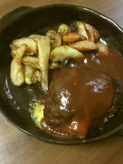 オオバコでつなぎ代用!糖質制限ハンバーグ-レシピのメイン写真
