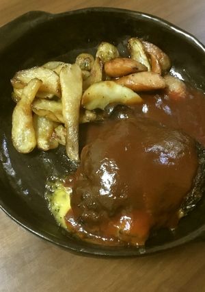 オオバコでつなぎ代用！糖質制限ハンバーグ-レシピのメイン写真
