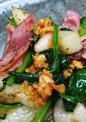 新じゃがとベーコンのニンニクスタミナ炒め-レシピのメイン写真