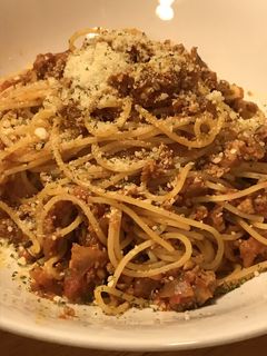 簡略☆鶏ひき肉のボロネーゼソース・パスタ-レシピのメイン写真