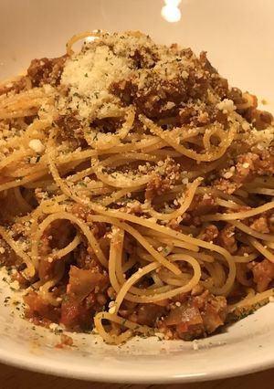 簡略☆鶏ひき肉のボロネーゼソース・パスタ-レシピのメイン写真