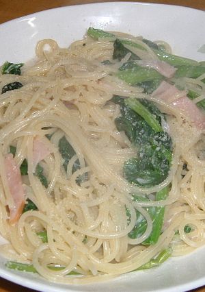ハムとほうれん草のクリームパスタ-レシピのメイン写真