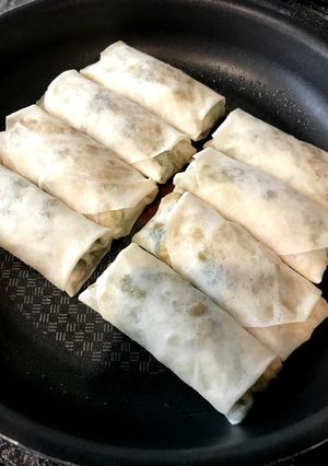 簡単！和えて巻くだけ春巻！-レシピのメイン写真
