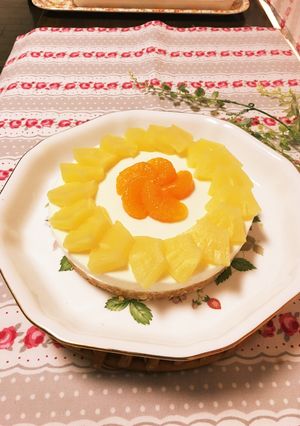 ノンオイル！焼かないレアチーズケーキ-レシピのメイン写真
