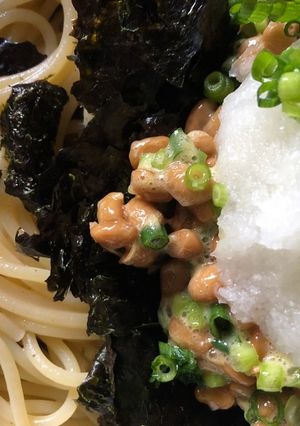 ふわふわ納豆と大根おろしのパスタ-レシピのメイン写真