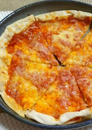 ベーコンピザ-レシピのメイン写真