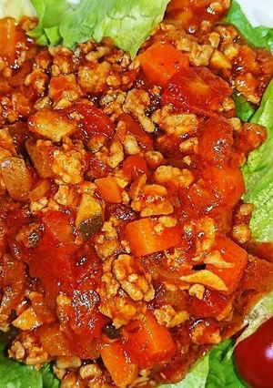 ほんのりカレー風味のミートソース丼-レシピのメイン写真