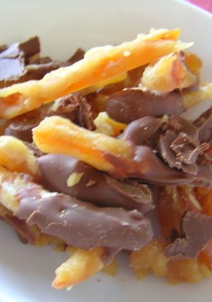 ダイダイでオレンジピールチョコ-レシピのメイン写真