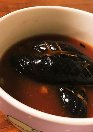 野菜ジュースで作ったさっぱり揚げなす-レシピのメイン写真