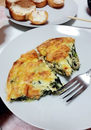 舞茸とほうれん草のキッシュ-レシピのメイン写真