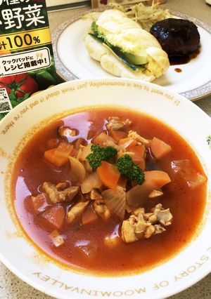 野菜ジュースで炊飯器ミネストローネ-レシピのメイン写真