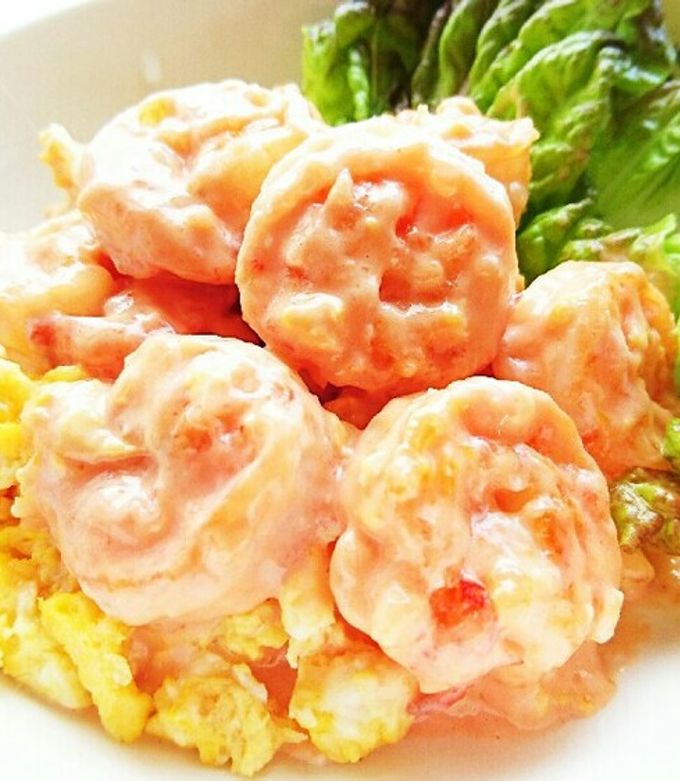 たくさんエビマヨ食べたい‼卵でかさまし! by ゆきキッチン