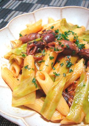 野菜ジュースで♬ホタルイカのペンネ-レシピのメイン写真