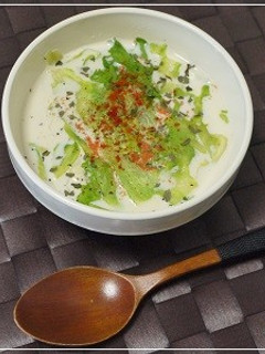 ☆レタスたっぷり豆乳スープ☆-レシピのメイン写真