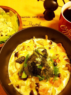 低糖質・糖質ゼロ麺で明太クリームパスタ風-レシピのメイン写真