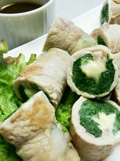 ほうれん草とチーズの豚巻き-レシピのメイン写真
