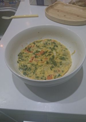 手づかみオムレツ☆レンジで簡単♪離乳食-レシピのメイン写真