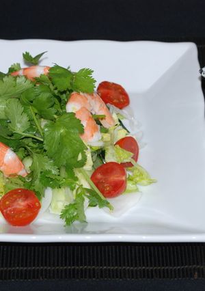簡単‼春野菜と茹で海老のエスニックサラダ-レシピのメイン写真