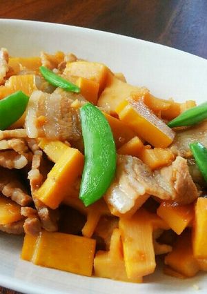 ご飯が進む！竹の子と豚肉の中華風甘辛炒め-レシピのメイン写真