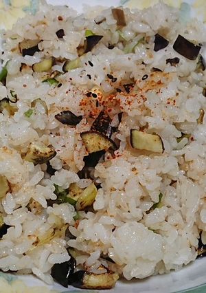 茄子と長ねぎのちょい辛チャーハン-レシピのメイン写真