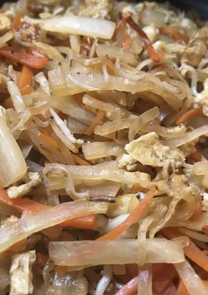 大根と油揚げとしらすのキンピラ-レシピのメイン写真