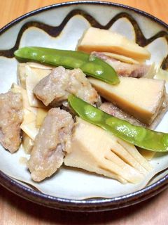 たけのこと豚肩ロースの煮物-レシピのメイン写真