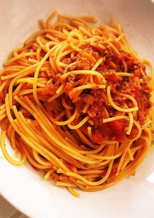 簡単☆お肉たっぷりミートスパゲッティ-レシピのメイン写真