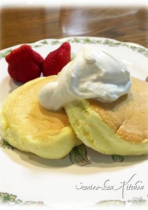 オレンジチーズのスフレパンケーキ-レシピのメイン写真