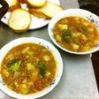レンズ豆と豚ばら肉の煮込み