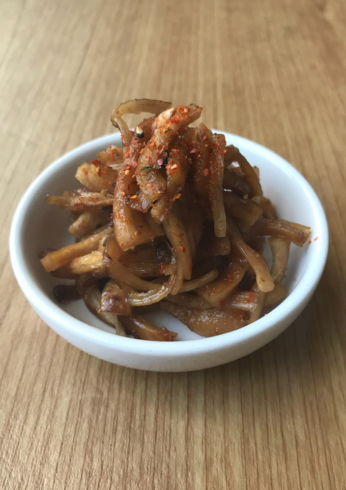 ご飯乗せ！椎茸の軸のきんぴら-レシピのメイン写真
