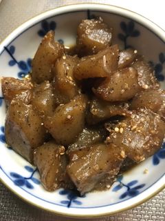 コンニャクの炒め煮-レシピのメイン写真