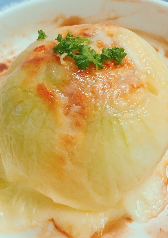 超簡単！丸ごと 新玉ねぎのチーズ焼き-レシピのメイン写真