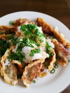 揚げ餃子のおろしぽん酢かけ-レシピのメイン写真