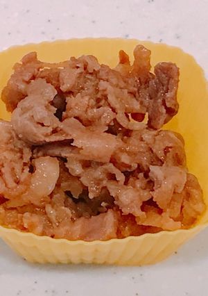 お弁当に！レンジで簡単、豚肉の生姜焼き！-レシピのメイン写真