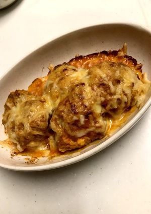 野菜ジュースでハンバーググラタン-レシピのメイン写真