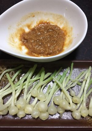農家の食卓〜のびる酢味噌〜-レシピのメイン写真