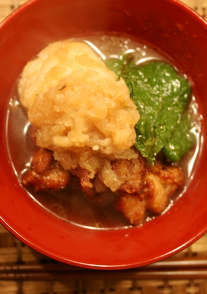 唐揚げとお餅のおろし煮-レシピのメイン写真