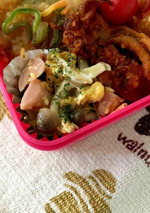簡単お弁当にも！！しめじ魚肉ソ卵炒め-レシピのメイン写真