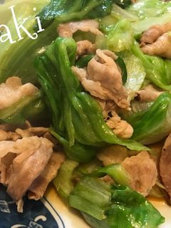 豚肉とレタスのオイスターソース炒め☆-レシピのメイン写真