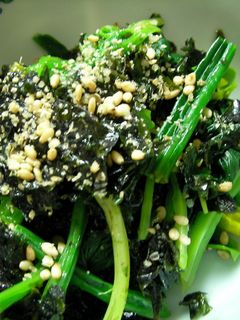 韓国海苔で中華風おひたし-レシピのメイン写真