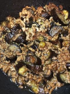 なすと挽き肉の甘辛煮-レシピのメイン写真