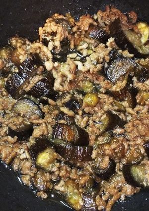 なすと挽き肉の甘辛煮-レシピのメイン写真